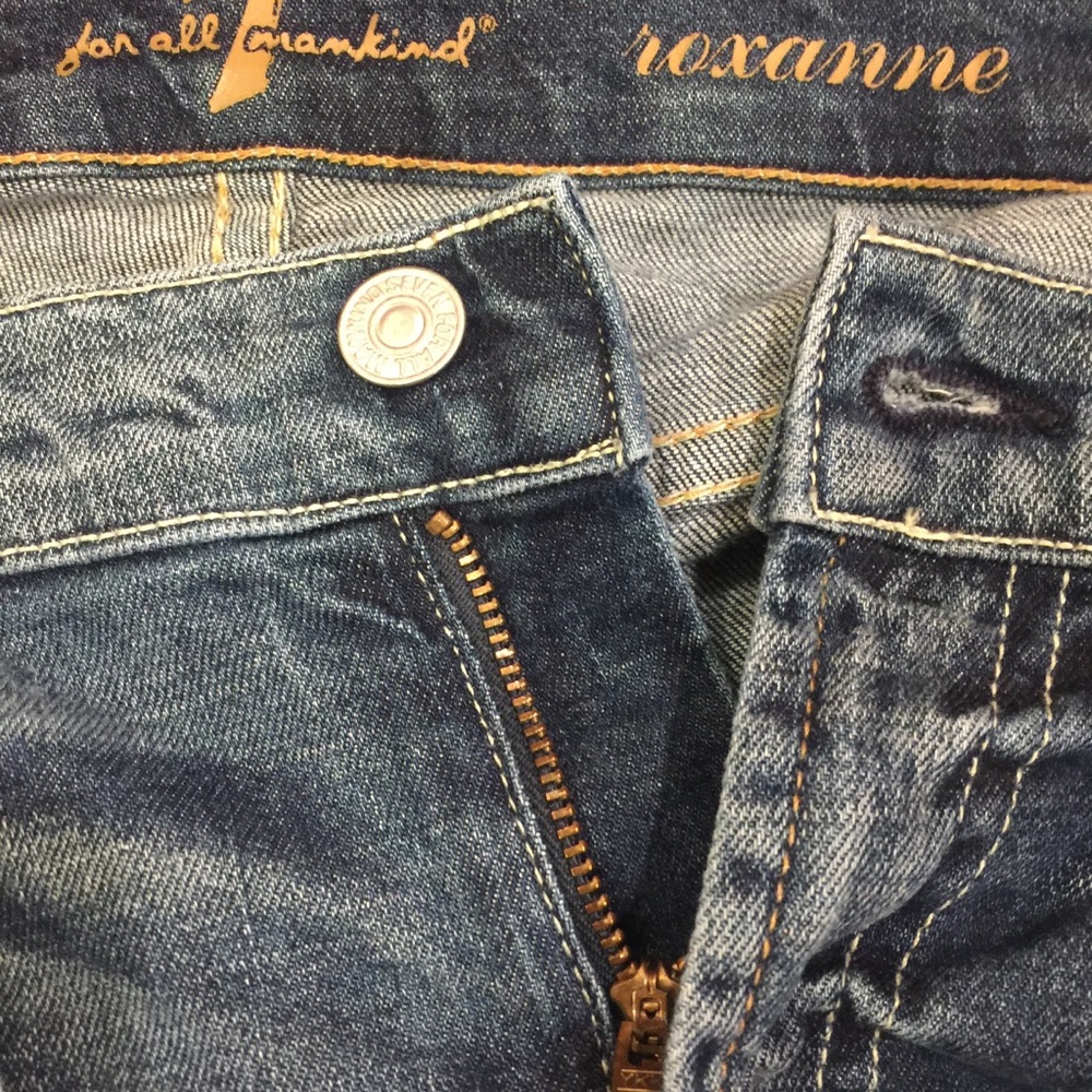 7 FOR ALL MANKIND ROXANNE STRETCH JEANS SZ 30 - Picture 5 of 8